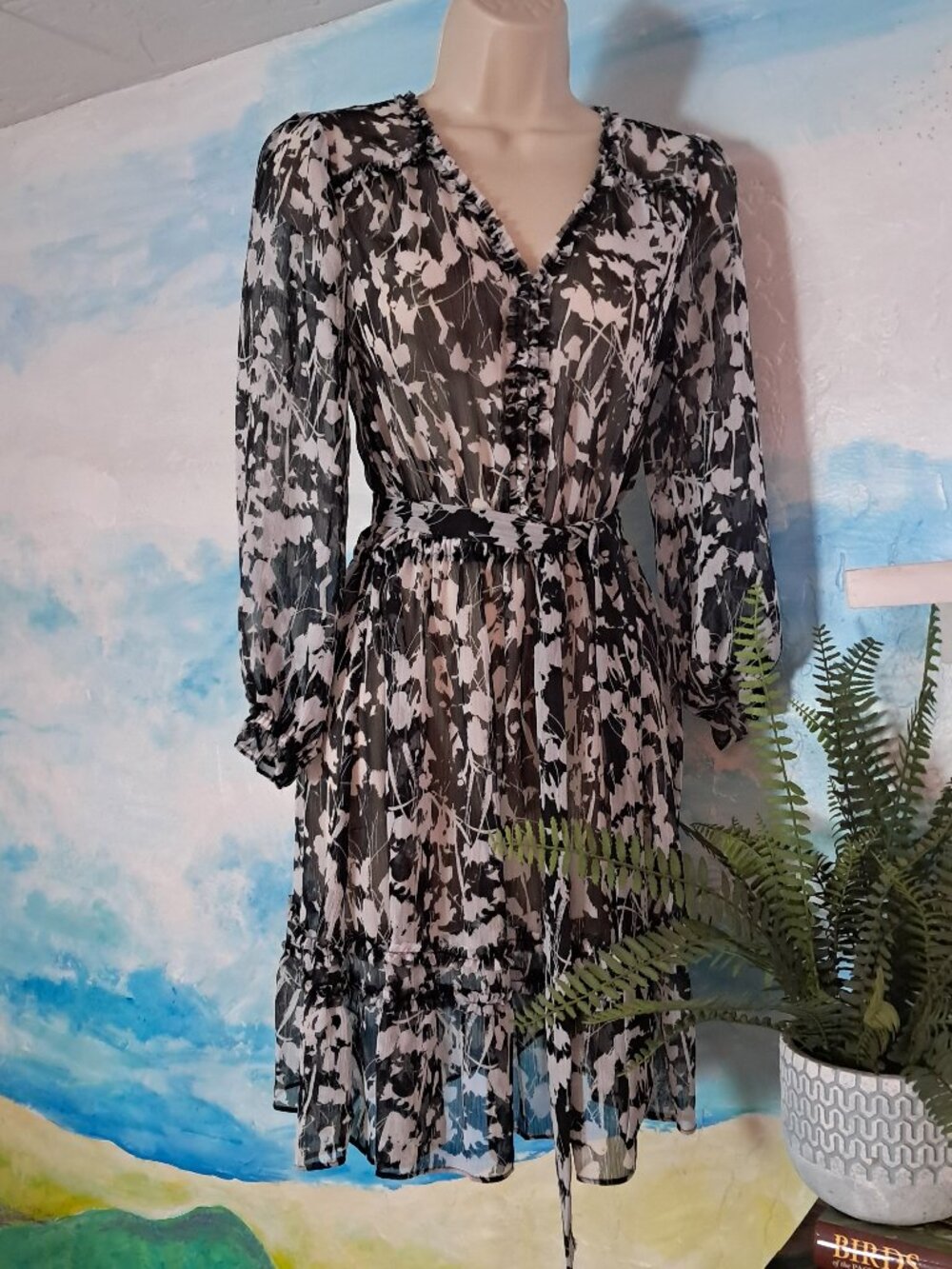 Simply Vera Wang size XS sheer dress, NEW WITH TAGS